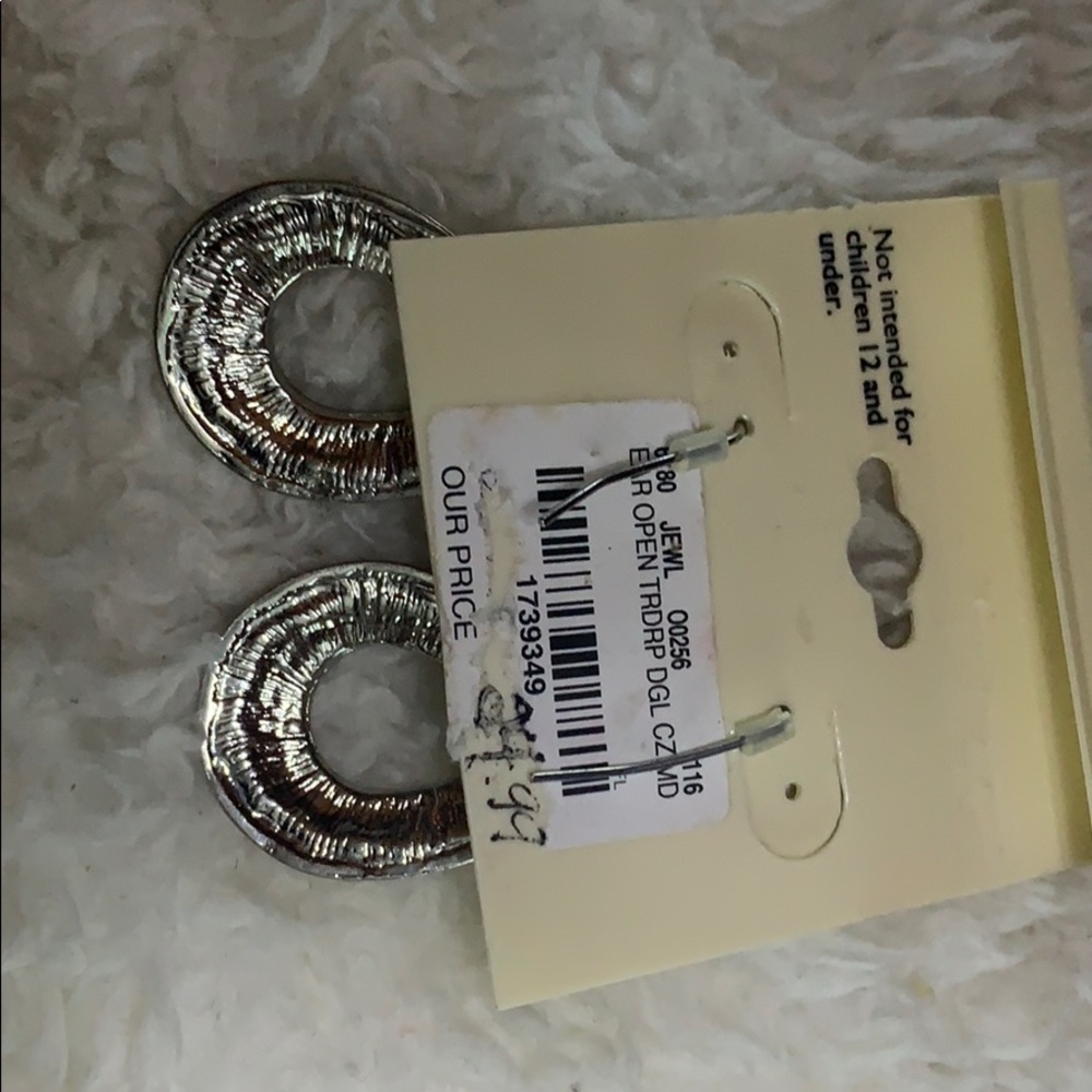 Rhinestone earrings - Picture 3 of 3